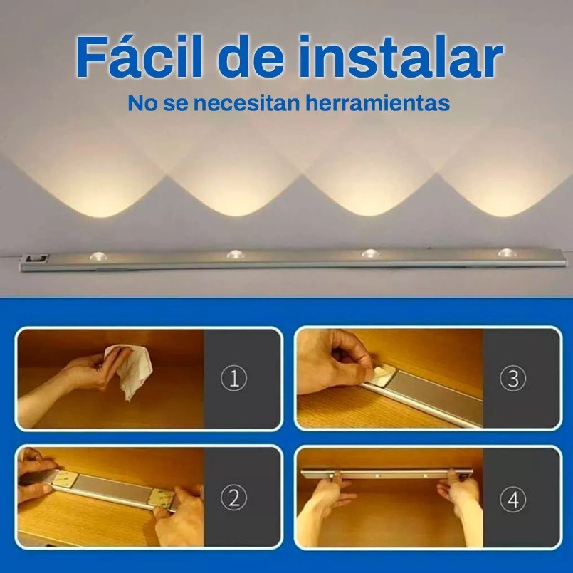 LUZ LED C/ SENSOR DE MOVIMIENTO P/ COCINA DE 40CM